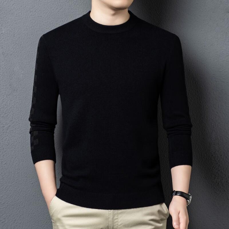 Fengxun Herren Rundhals Pullover Strickpullover FXT6501