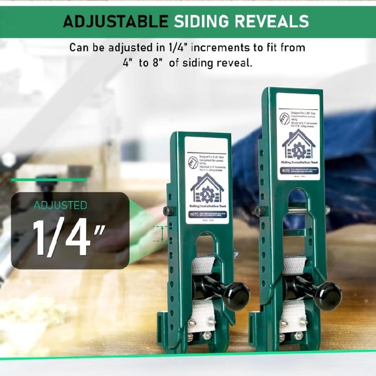 Professional Panel Alignment Clamps Gauges for Fiber Cements Siding Secure Board Handling and Easy Nailing 2 Pack