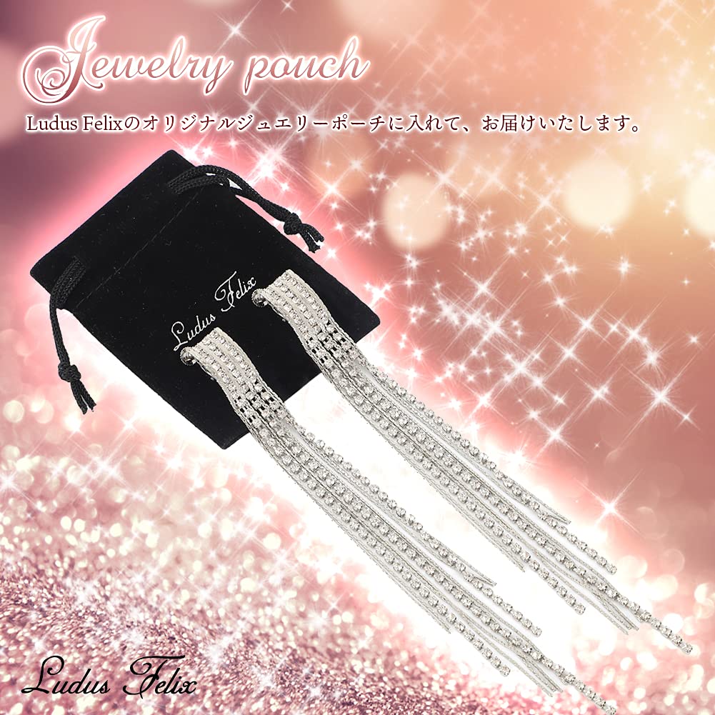 Earrings Rhinestone Fake Earrings Pierced Earrings Earrings [Ludus Felix] - Women's - - - Non-Pierced