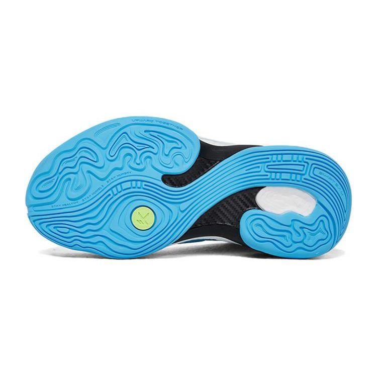 Anta KT7 Thompson VII Nitrogen Technology High-Top Basketball Shoes Kids Sneakers White Blue 312221130-1
