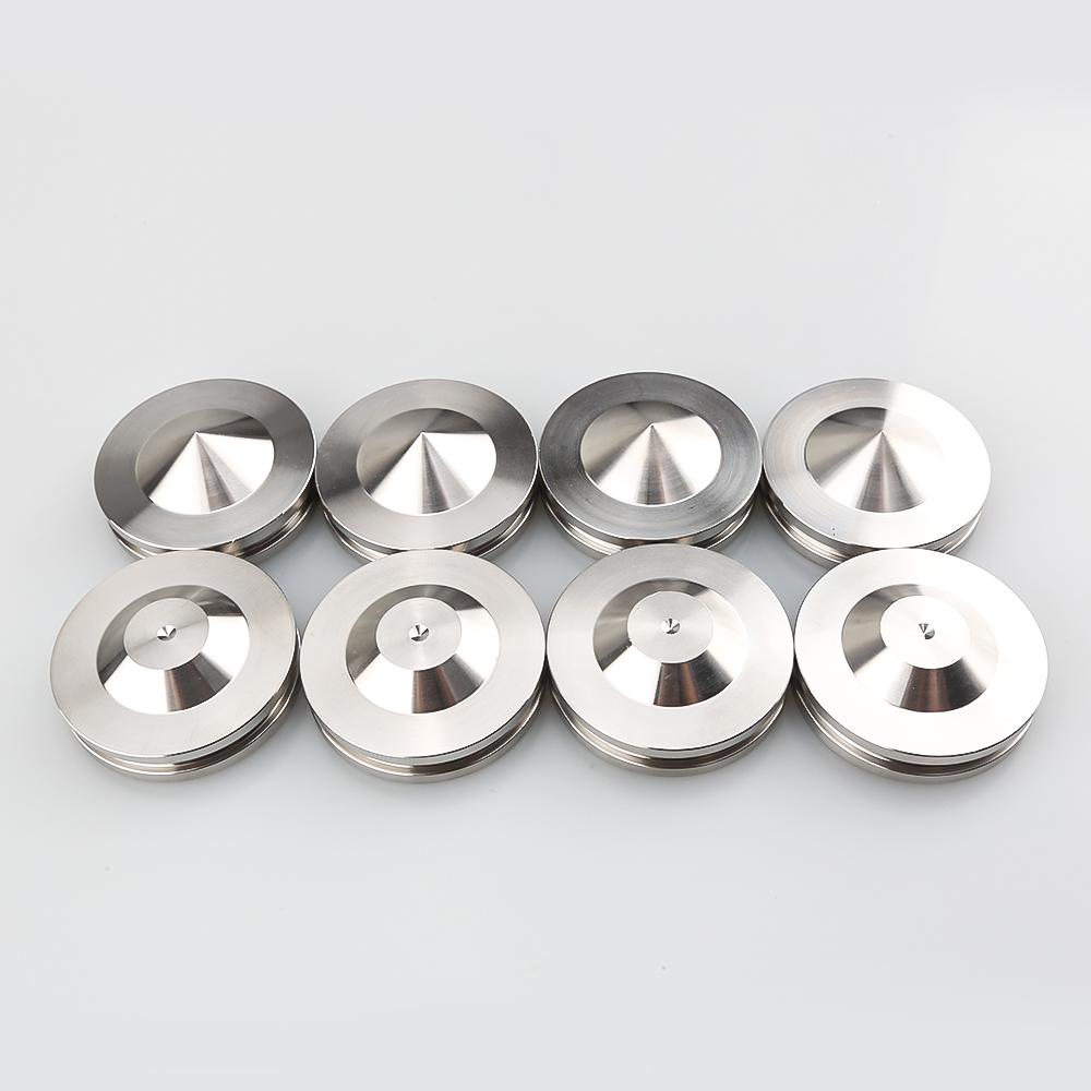 4 Ensembles Pointes d'Isolation pour Enceintes HiFi en Acier Inoxydable Pieds de Support Audio Absorbeurs de Chocs Amortisseurs Anti-Vibrations Base pour Équipement Audio