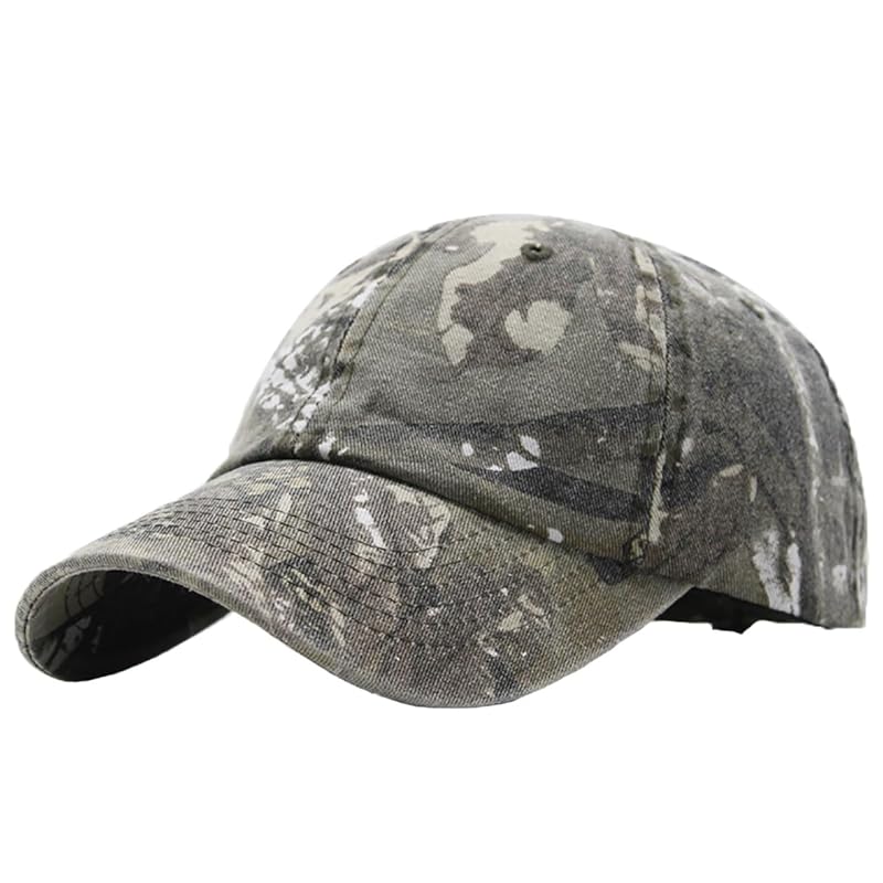 

[White Fang] hat camouflage pattern cap military saliva cool Survival game casual men s ladies CZ177 (dark khaki)
