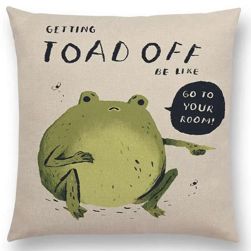 Magical Animals Sofa Throw Pillow Case Fantasy Adventure Fairy Tales Bear Walrus Wild Boar Bird Dog Cushion Cover