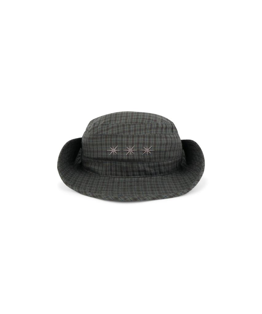 Sseonleobeutueo Check Pioneer Bucket Hat Brown