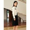 JUZUI Elegant Wool Knit Two-Piece Dress Set