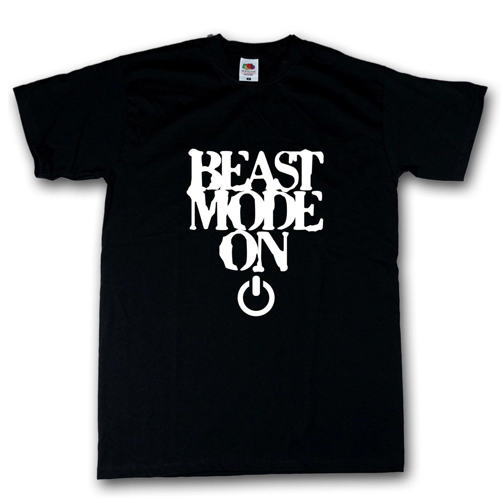 Beast Mode On T-Shirt Black 100% Cotton S-XXXXXL M