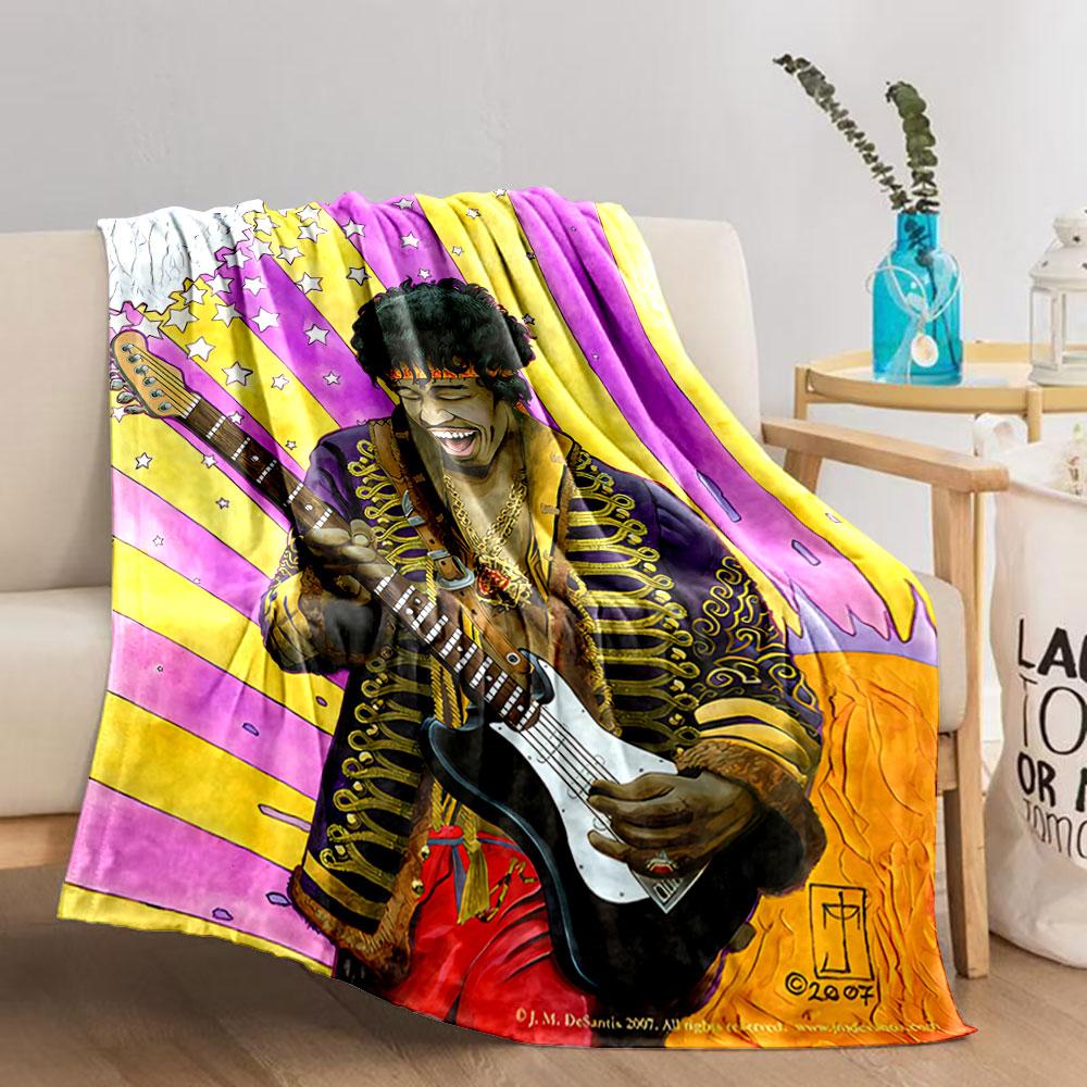 Rock Legend Vibrant Blanket for All Seasons Blanket Lunch Break Throw Gift