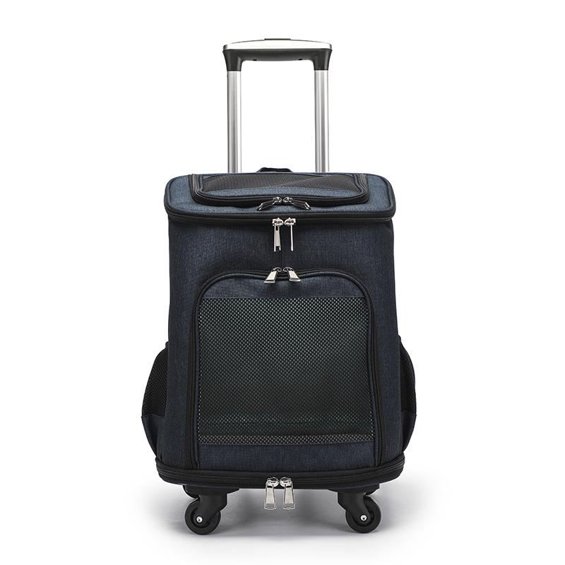 Large Capacity Cat Backpack Trolley for Bathing & Travel