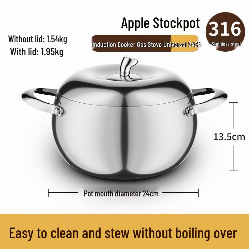 Sule 316L Edelstahl 5-Schicht Suppentopf