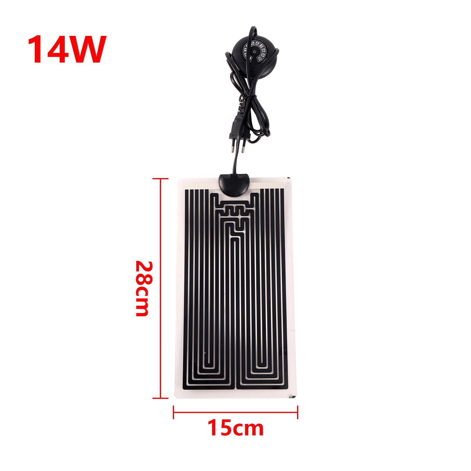 

1 шт., электрогрелка для рептилий с европейской вилкой, нагреватель для ящериц и черепах, рептилий, теплый регулируемый коврик для небольшого аквариума с рыбками 15*28cm