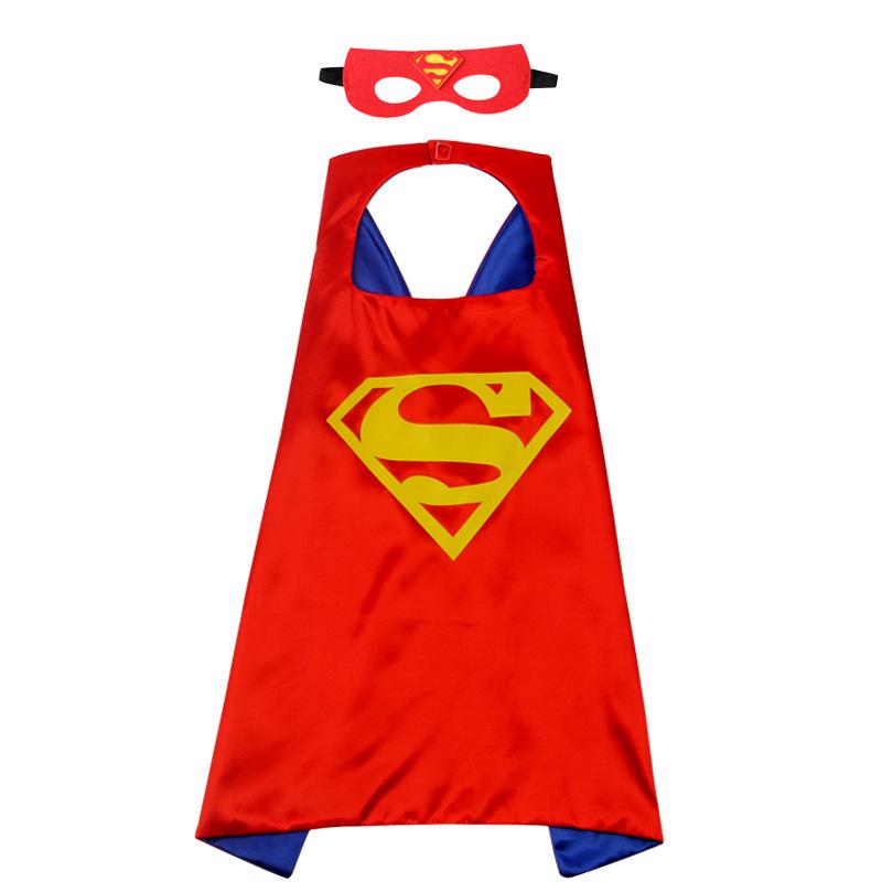 June 1 Kids' Hero Anime Cape: Cartoon Superman, Captain America, Hulk Costume