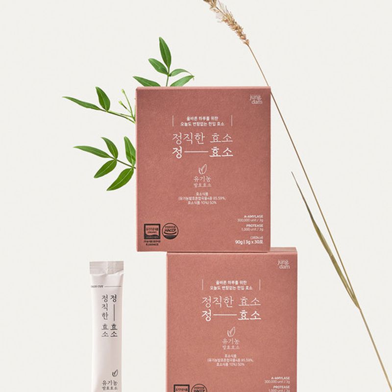

[Jeong Hyo-so] 2 boxes of domestically produced organic grain enzymes (3g x 60 packets)
