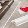 1pc 3meters/118.11in PVC Carpet Edge Trim Strip Self Adhesive Flexible Rug Edge Protector Waterproof Tile Transition Cover Tile