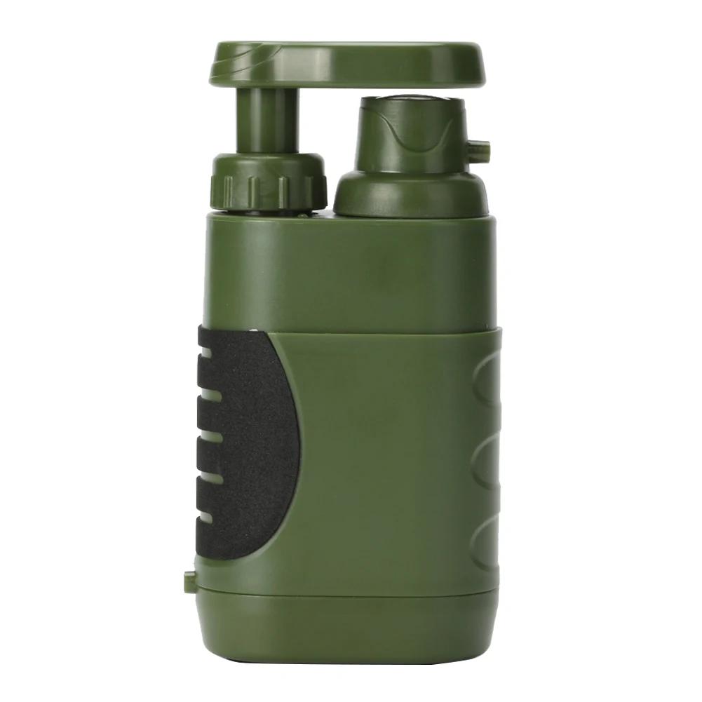 Water Filtering Equipment Portable Water Filter Pump Hand Operated Survival Water Filter 1400ml/min for Survival Emergency