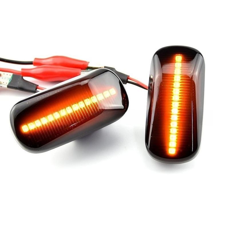 Sequential Turn Signal Light Compatible with Honda Accord Civic Acura CRV Fit Car Accessories Fender Side Marker Light Running yellow light