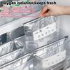 Aluminiumfolie Koelkast Bewaartassen Herbruikbaar Perfect voor Keukenorganisatie in De Koelkast Of Vriezer 3 Maten Ritssluiting Vershoudzakken