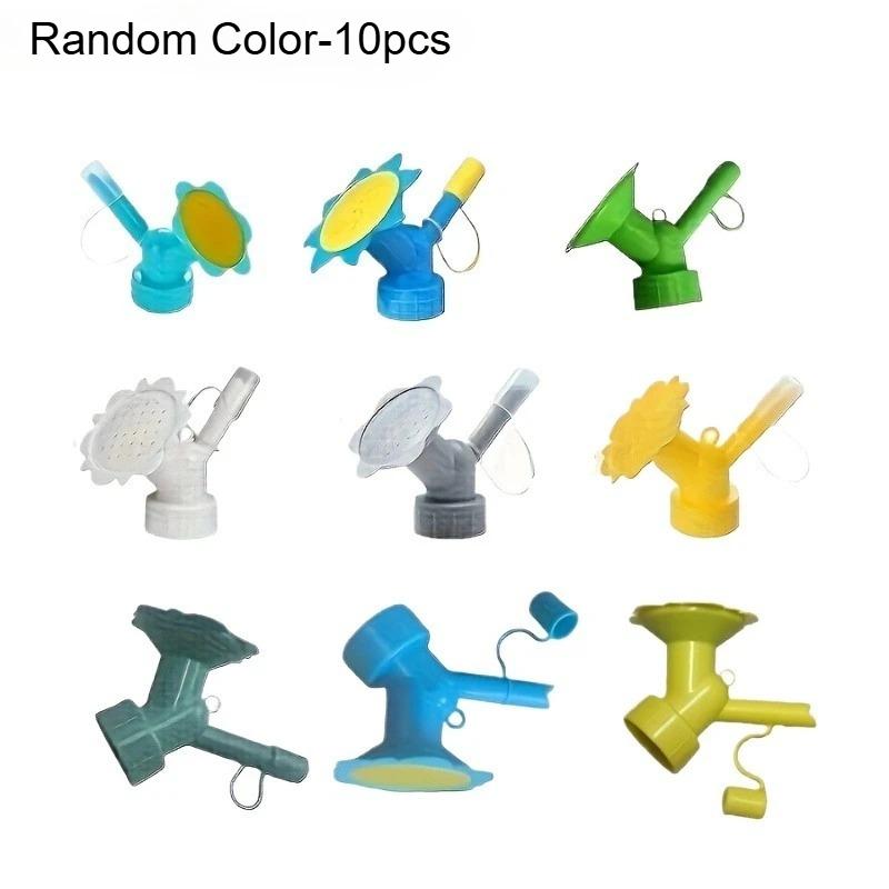 10pcs Plastic Sprinkler Nozzle Potted Plant Watering Nozzle Waterers Bottle Sprinkler Garden Watering Tool Plant Watering System