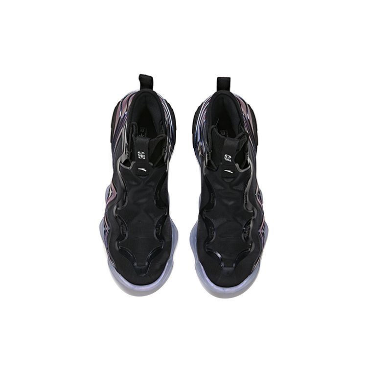 Anta Star Series Anti-Slip Wear-Resistant Mid-Top Basketball Shoes Men Sneakers Black 112048818A-7