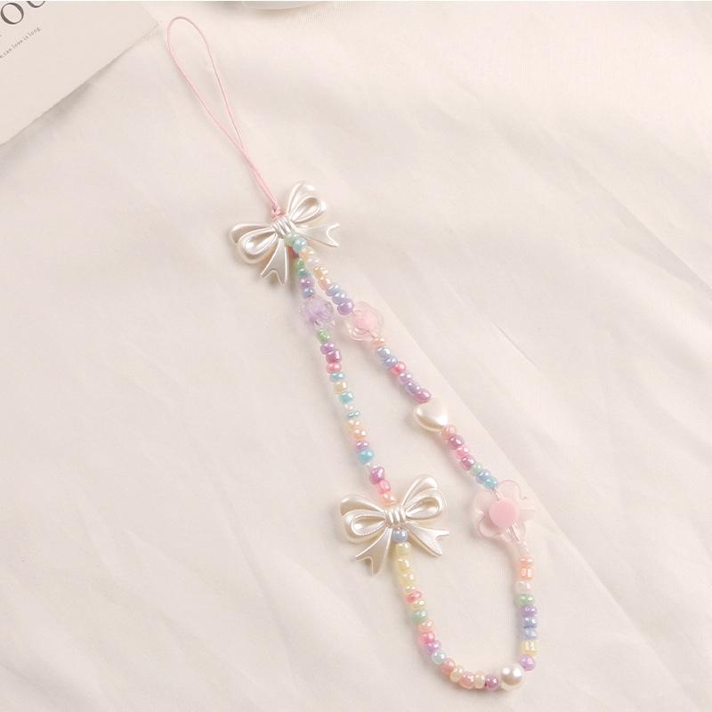 

1Pc Charm Bracelet Phone Floral Phone Charms Cute Phone Accessories Tassel Phone Straps DIY Jewelry Accessories