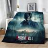 New Game R-Resident The E-Evil 3D Print Flannel Blanket Soft Throw Blanket Art For Home Decor Bedroom Bed Sofa Picnic Fans Gift