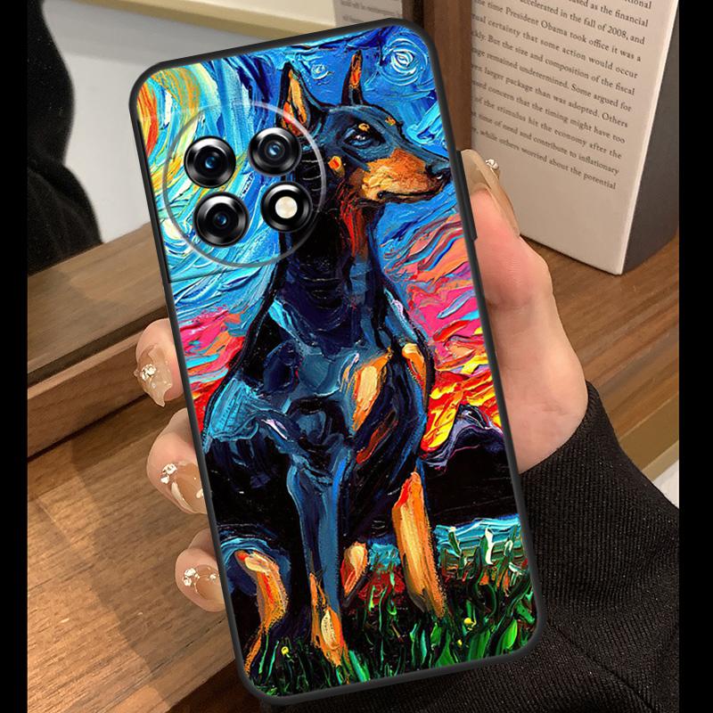 Dachshund Doberman Dog Case For OnePlus 15R 13R 13T 12R 15 13 12 11 10 Pro 10T Nord CE 3 4 Lite N20 N30 Nord 5 Cover