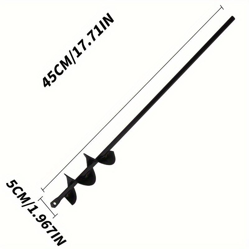 Earth Auger Bits for Ground Drilling, Garden Planting, and Post-Hole Digging