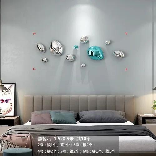 Simulation 3D Stone Wall Hanging Ornaments Room Aesthetics Living Room Wall Decoration Suspension Plating Craft Stone Pendants