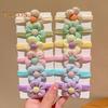 6/12Pcs Hair Rope High Elasticity Fabric Hair Rings Flower Bowknot Decor Versatile Hair Tie Hair Accessory