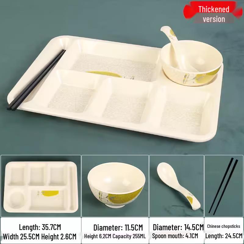 

Melamine Divided Lunch Tray Set