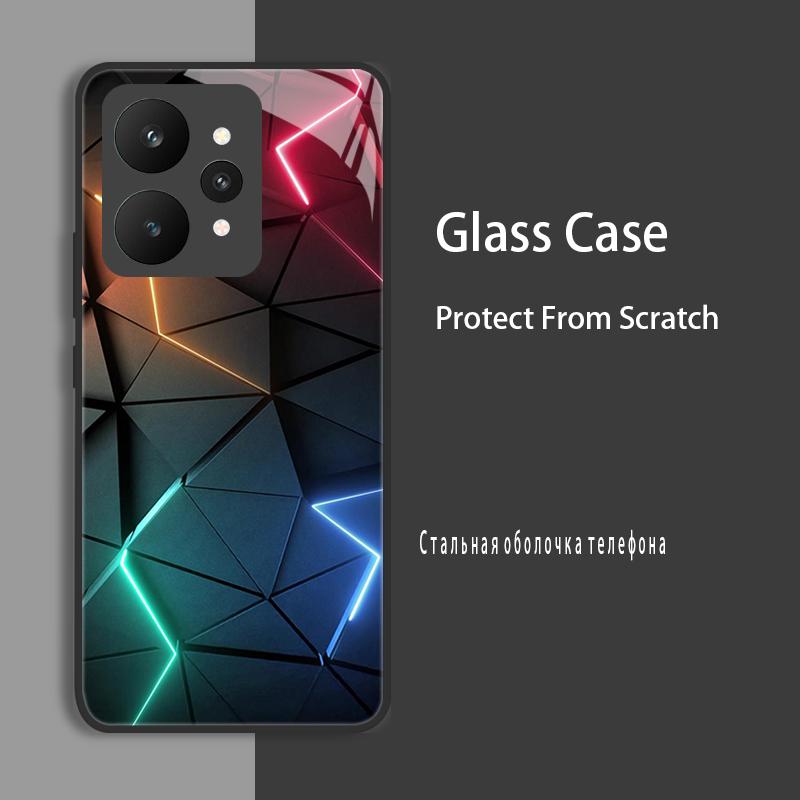 

Для Realme 15 Pro 15Pro 5G Чехол Крышка Чехол из закаленного стекла Жесткий Бампер Coque Для Realme note 70 70T 15T Narzo 80 Lite 4G Чехол Realme 15T