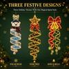 Christmas spiral chandelier series holiday porch LED decoration five-pointed star