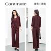 Fashion suit women's spring new fashion three piece set pants V-neck suit+vest+wide leg pants