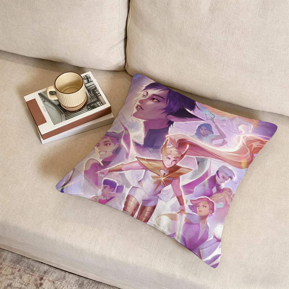 Cushion Cover Fabric Soft Furnishing,Pillowcase, Cushion Cover, Sofa Pillow, Home Decoration She-Ra Princess Of Power