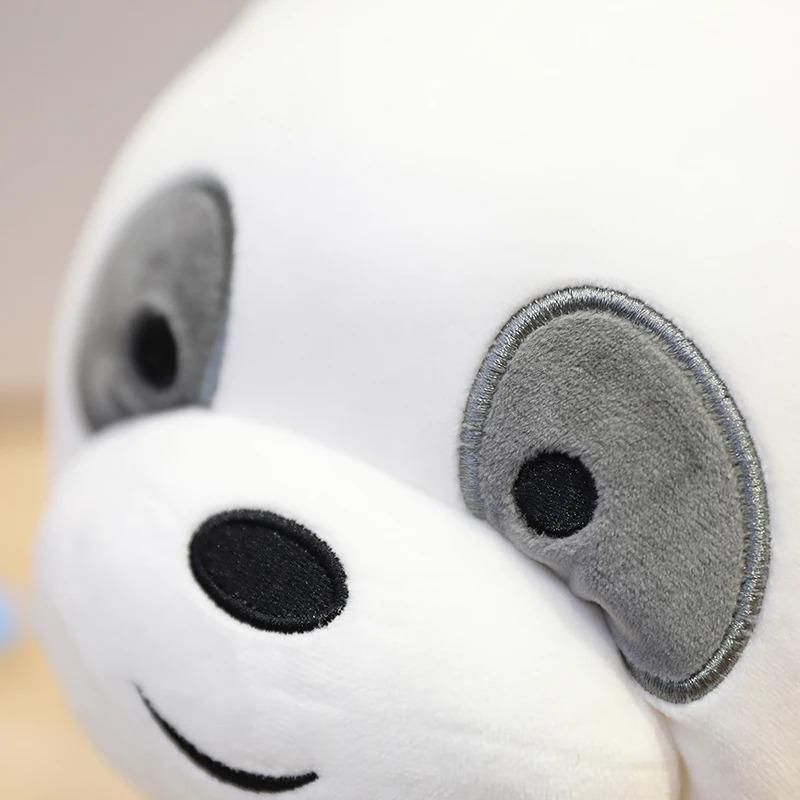 We Bare Bears Plüschtiere: Ultraweiche Riesenbär Kuschelkissen | Niedliche Eisbär/Braunbär/Pandabär Kuschelpuppen | 28-48cm Flauschiges Sofa