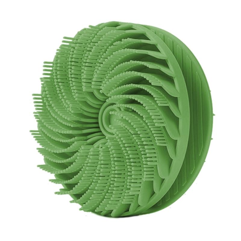 Double Sided Silicone Bath Brush For Gentle Exfoliation And Deep Cleansing With Ergonomic Handle