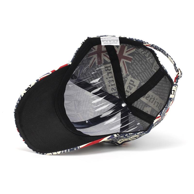 Men'S And Women'S Union Jack Baseball Cap With Uk Flag Pattern, Sports Sun Hat