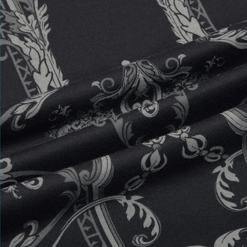 Puma Luxe Aop Crew Neck Knit Sweatshirt Men Tops Black 530305-01