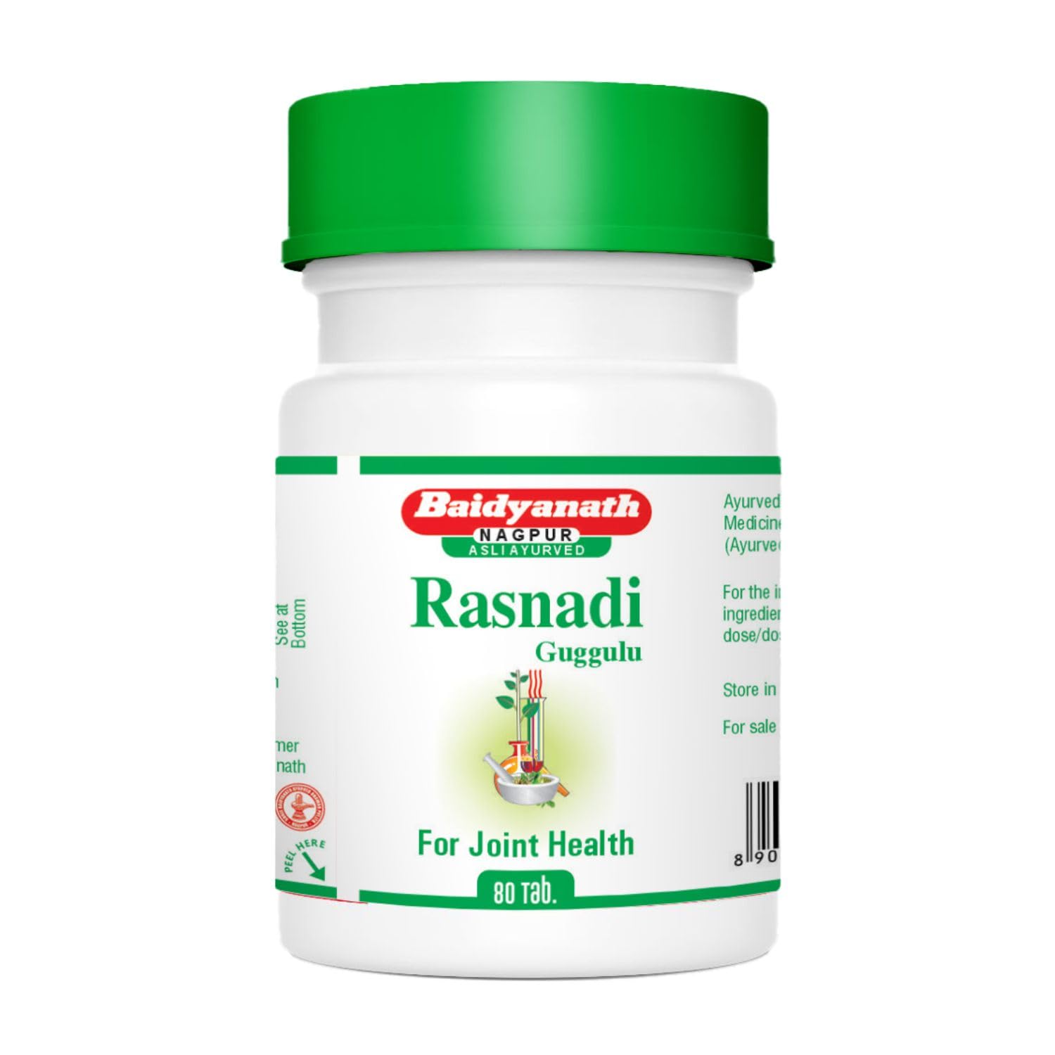 

Baidyanath Rasnadi Guggulu Ayurvedic Pain Relief Tablets 80 Nos Pack for Joint and Muscle Support