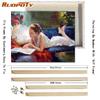 RUOPOTY DIY Frame Seaside Girl DIY Painting By Numbers Figure Oil Painting Wall Art Canvas Painting For Home Decors Diy Gift Art