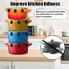 8 Pcs Silicone Oven Lids Bumper Clips 3D Pot Lid Protector Clip For Enameled Cast Iron Cookware Kitchen Cookware Utensil