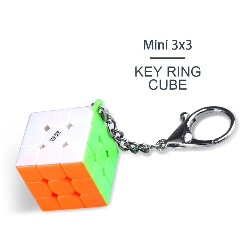 Hellocube 2020 Qiyi Přívěsek na klíče 3x3 Kocka 3x3x3 Mini Přívěsek na klíče Puzzle Hračky Vzdělávací Pro Děti