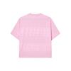 FILA Solid Color Letter Print Loose Casual Short Sleeve T-Shirt Women Tops Pink F11W224101FPK