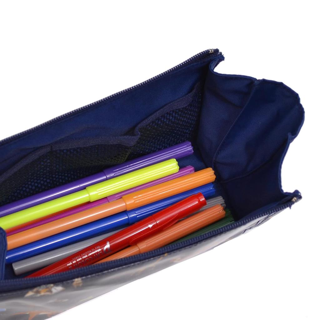 COLORFUL CANDY STYLE Pen Dinosaur Continent for Boys Case/Pouch Discover! Explore! (Navy) (C8801400)