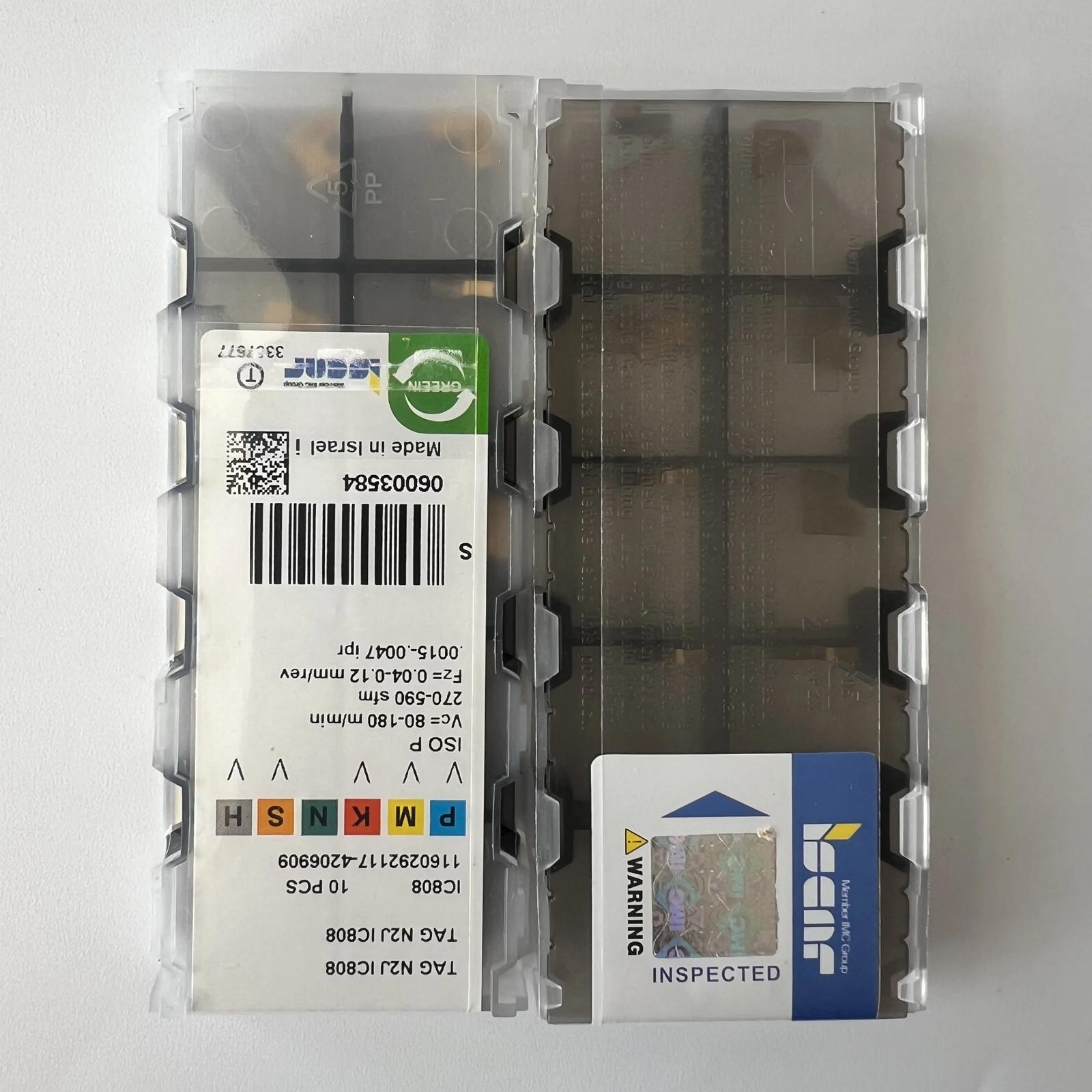 

ISCAR / TAGN2J IC808 / Industrial indexable Carbide Inserts 10 Pcs