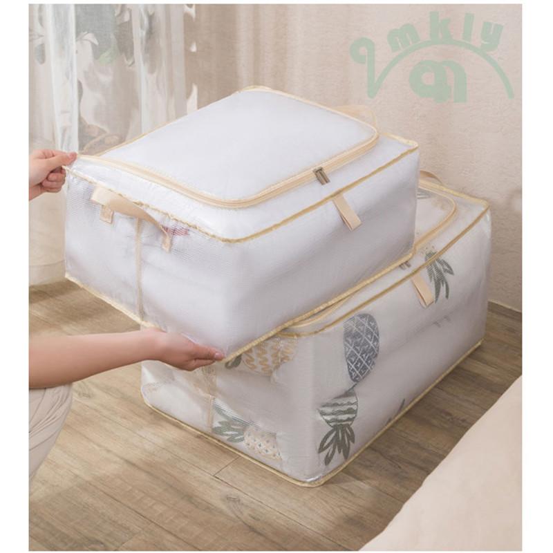 Large Capacity Clothing Quilt Storage Bag Household Dust Moisture-proof Sorting Bag Travel Moving Luggage Pack Bag With Handle