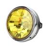 LED Headlight Motorcycle Headlight Motorcycle Headlamp Metal + PC Lens (Yellow) High Luminous Efficiency