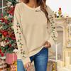 Women Tops Women's Long Sleeve Sweatshirt Casual Crewneck Loose Fit Pollover Fleece Tops