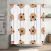 Cute Bear Printed Shower Curtain Waterproof Bathroom Decor Home Decoration for Kids Bathrooms White 180x240cm (Packaged with Fre