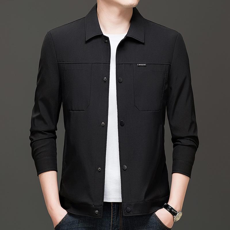 New Styles for Spring and Autumn Wear for Men's Casual Jackets for Men's High-end Lapel Jackets for Men's High-end Business Men's Clothing
