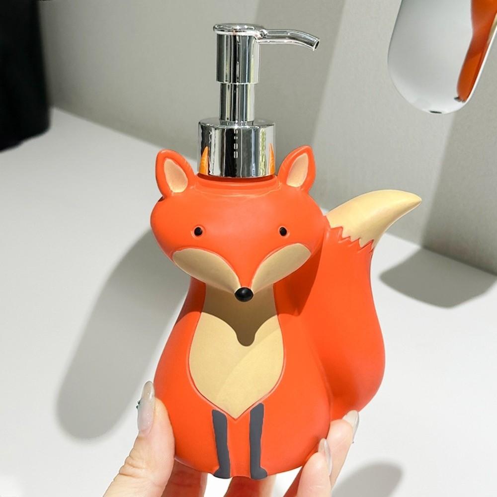 Cute Vixen Soap Dispenser Bottle Animal Design Shampoo Soap Dispenser  Home Decoration